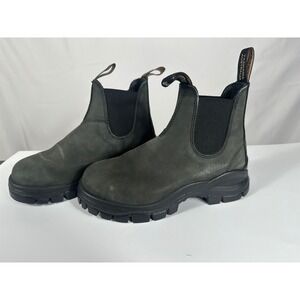 Blundstone Work Boots Women's Size AU 4 - US 5 Black Leather Chelsea Slip On